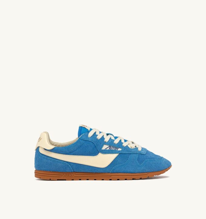 Sneaker Windspin aus Wildleder und Leder, Farbe Blau Yacht und Rübe Sneaker Windspin aus Wildleder und Leder, Farbe Blau Yacht und Rübe