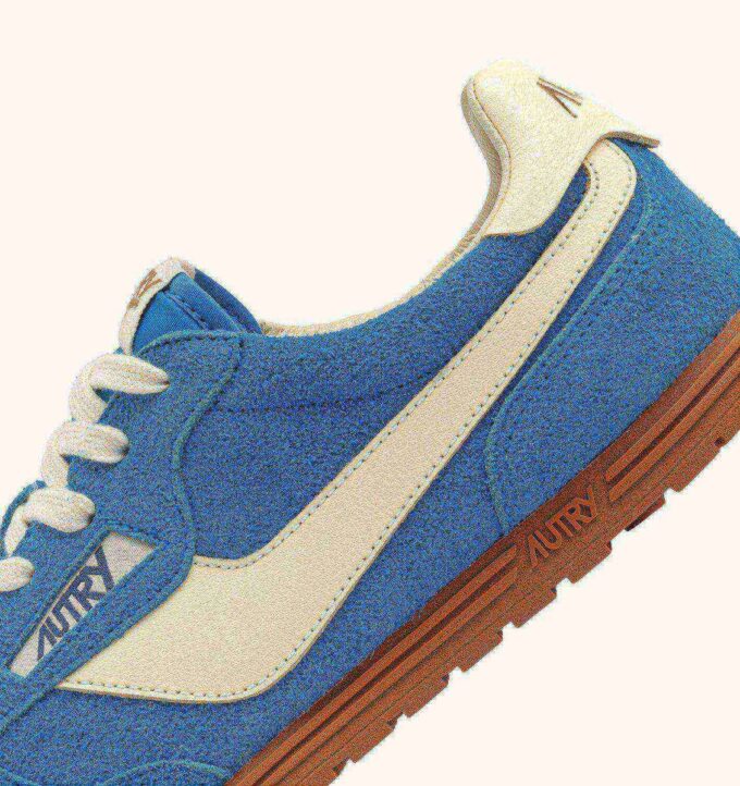 Sneaker Windspin aus Wildleder und Leder, Farbe Blau Yacht und Rübe Sneaker Windspin aus Wildleder und Leder, Farbe Blau Yacht und Rübe