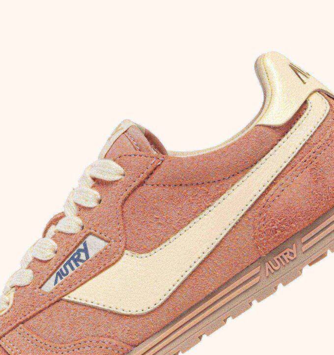 Sneaker Windspin aus Wildleder und Leder in den Farben Damaskus und Rübenholz