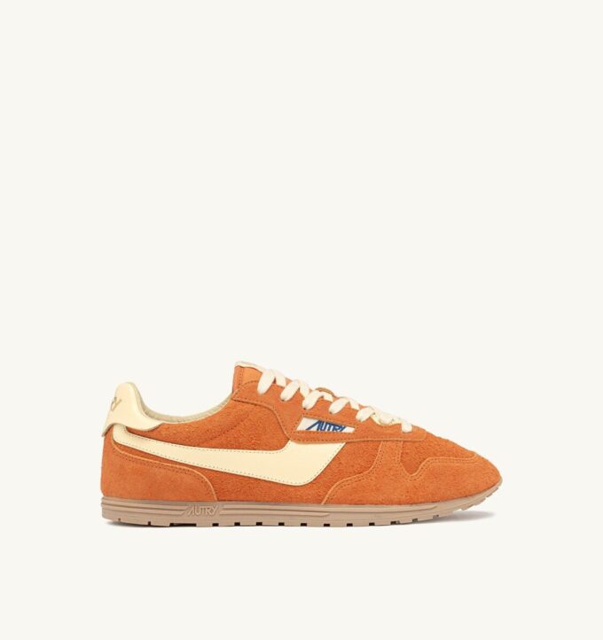 SNEAKER WINDSPIN AUS WILDLEDER UND LEDER IN DEN FARBEN FANTA UND RUTABAGA SNEAKER WINDSPIN AUS WILDLEDER UND LEDER IN DEN FARBEN FANTA UND RUTABAGA