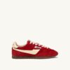 Sneaker Windspin aus Wildleder und Leder in den Farben Rubin und Rübe Sneaker Windspin aus Wildleder und Leder in den Farben Rubin und Rübe