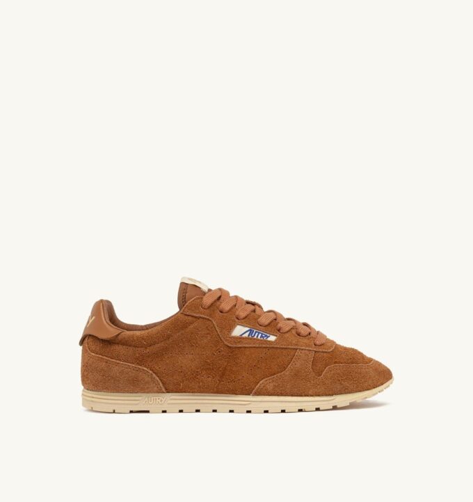 Sneaker Windspin aus erdfarbenem Wildleder