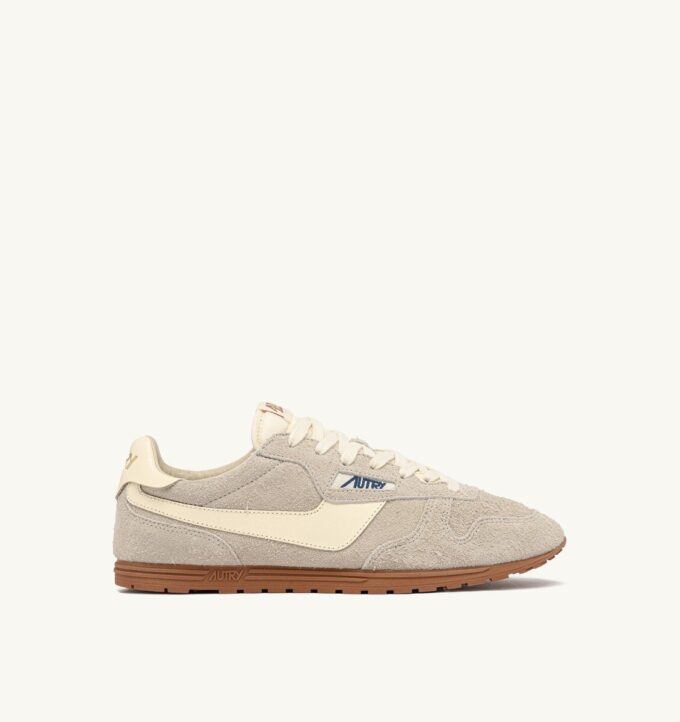 SNEAKER WINDSPIN IN WIFE UND LEDER, FARBE WIFE UND RUTABAGA
