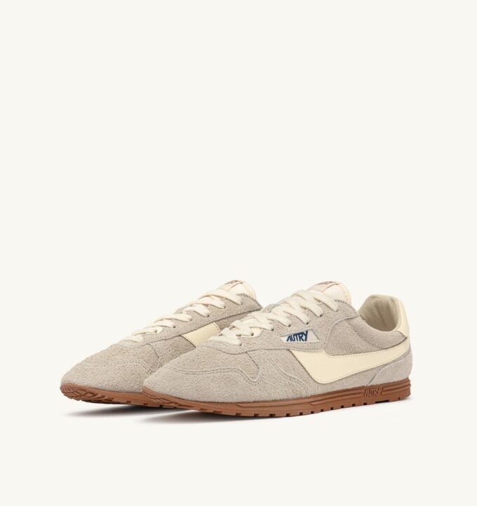 SNEAKER WINDSPIN IN WIFE UND LEDER, FARBE WIFE UND RUTABAGA