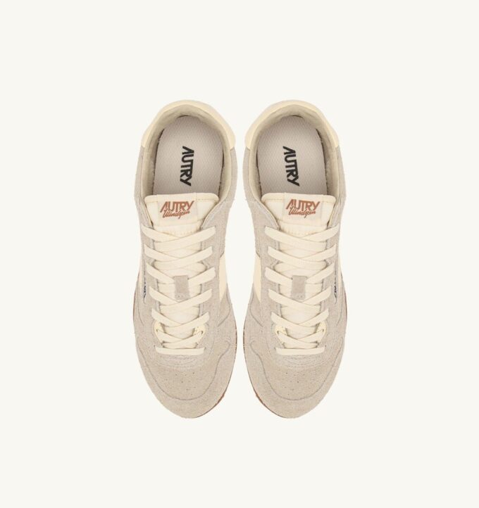 SNEAKER WINDSPIN IN WIFE UND LEDER, FARBE WIFE UND RUTABAGA