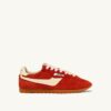 Sneaker Windspin in Wildleder und Leder, Farbe Papagei und Rübe