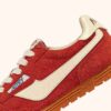 Sneaker Windspin in Wildleder und Leder, Farbe Papagei und Rübe