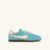 Sneaker Windspin in Wildleder und Leder, Farben Kyoto und Rübenblätter