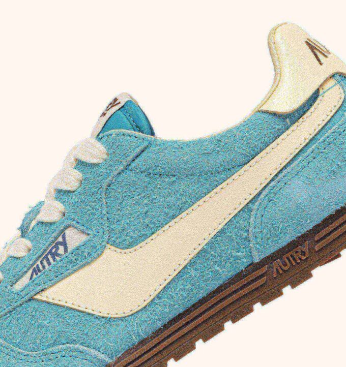 Sneaker Windspin in Wildleder und Leder, Farben Kyoto und Rübenblätter