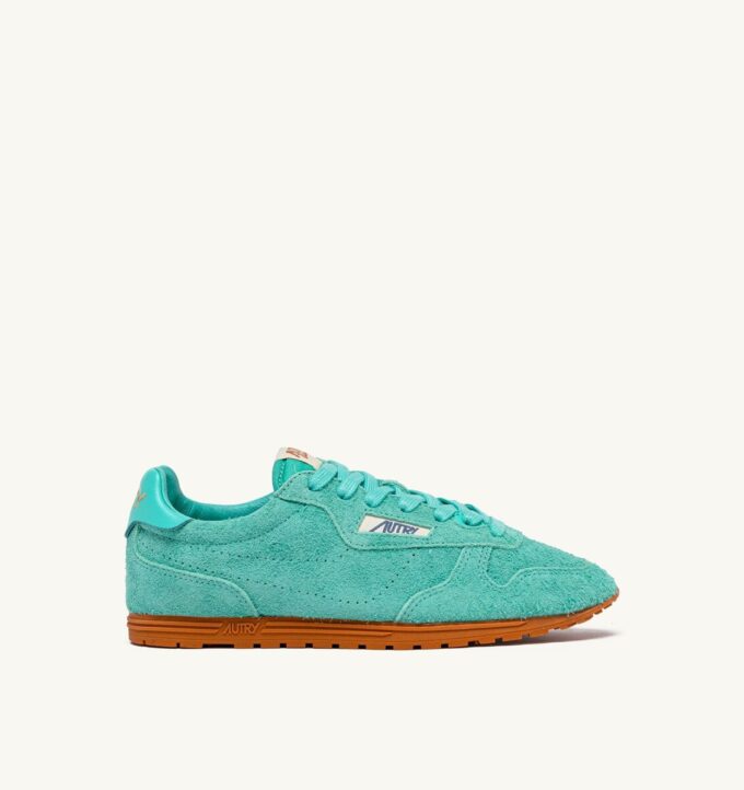 SNEAKERS WINDSPIN AUS TÜRKIS WILDLEDER
