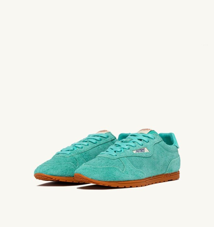 SNEAKERS WINDSPIN AUS TÜRKIS WILDLEDER
