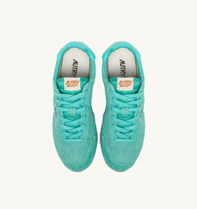 SNEAKERS WINDSPIN AUS TÜRKIS WILDLEDER