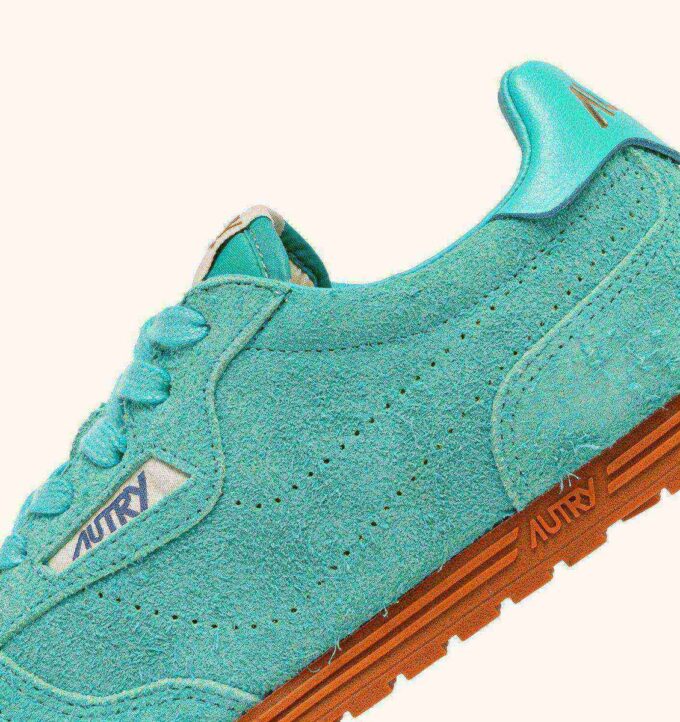 SNEAKERS WINDSPIN AUS TÜRKIS WILDLEDER