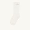 Socken aus Baumwollfrottee mit Lurex-Logo