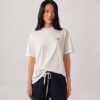 T-Shirt mit gesticktem Autry-Logo für Damen T-Shirt mit gesticktem Autry-Logo für Damen