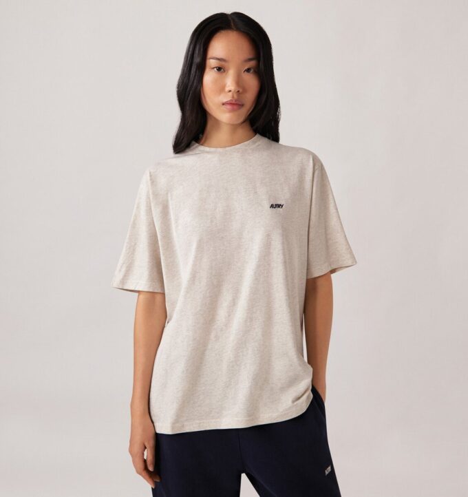 T-Shirt mit gesticktem Autry-Logo für Damen T-Shirt mit gesticktem Autry-Logo für Damen
