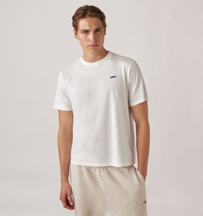 T-Shirt mit gesticktem Autry-Logo für Herren T-Shirt mit gesticktem Autry-Logo für Herren
