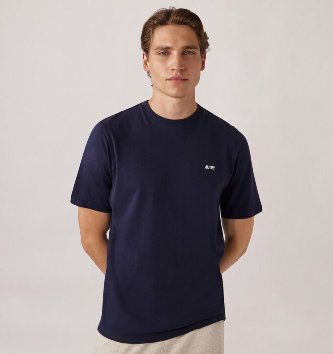 T-Shirt mit gesticktem Autry-Logo für Herren T-Shirt mit gesticktem Autry-Logo für Herren