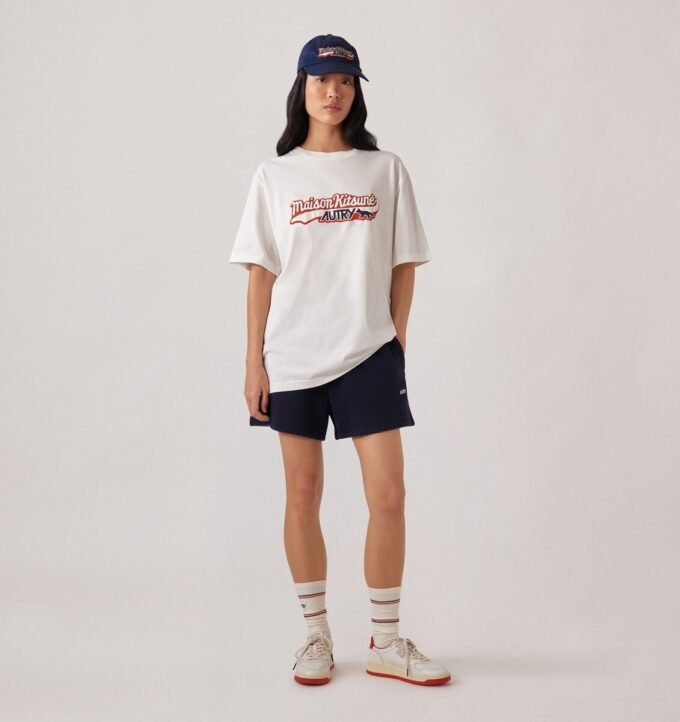 UNISEX AUTRY LOGO ‚MAISON KITSUNÉ‘ T-SHIRT UNISEX AUTRY LOGO ‚MAISON KITSUNÉ‘ T-SHIRT