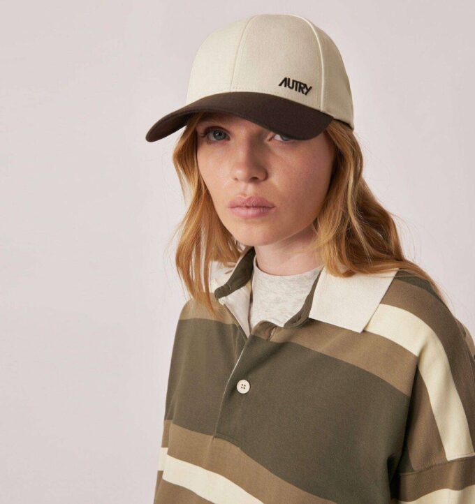 Unisex-Baseballkappe mit gesticktem Logo, zweifarbig