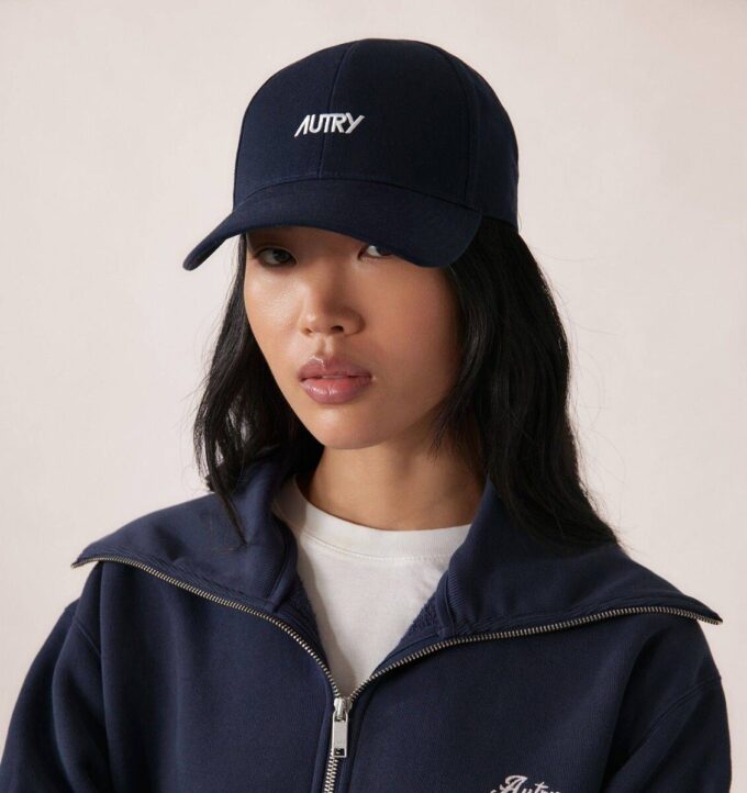 Unisex-Baseballkappe mit kontrastierendem, gesticktem Logo