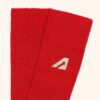 Unisex-Baumwollstricksocken mit gesticktem Logo, Farbe Rot