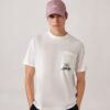 UNISEX EDELWEISS T-SHIRT MIT TASCHE UND GRAFIK