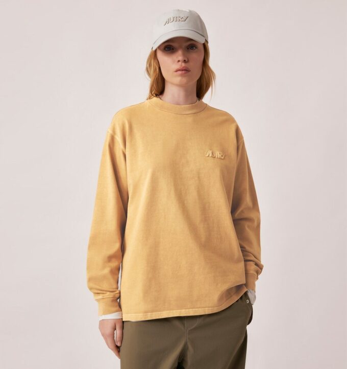 UNISEX LANGARM-SHIRT MIT TONALEM LOGO