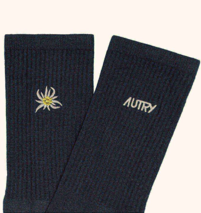 Unisex-Rippsocken mit Edelweiß-Logo