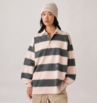 Unisex-Rugby-Polo mit Streifen
