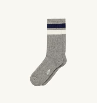 Unisex-Socke mit gestreiftem Jacquard-Logo