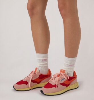 REELWIND LOW SNEAKER IN BLOSSOM UND MOLTEN LAVA WILDLEDER UND MESH