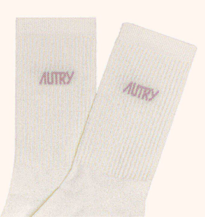 Unisex-Socke mit Jacquard-Logo