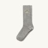 Unisex-Socke mit Rippenmuster und gesticktem Logo