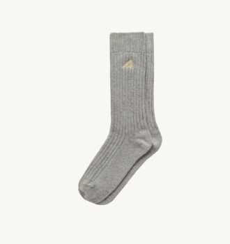 Unisex-Socke mit Rippenmuster und gesticktem Logo