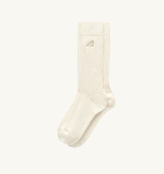 Unisex-Socke mit Rippenmuster und gesticktem Logo