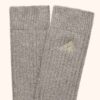 Unisex-Socke mit Rippenmuster und gesticktem Logo