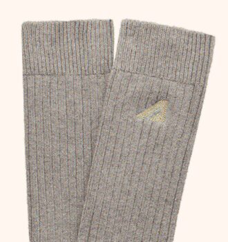 Unisex-Socke mit Rippenmuster und gesticktem Logo