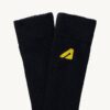 Unisex-Socken aus blauer Strickbaumwolle Unisex-Socken aus blauer Strickbaumwolle