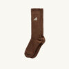 Unisex-Socken aus brauner Strickbaumwolle