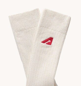 Unisex-Socken aus weißer Strickbaumwolle