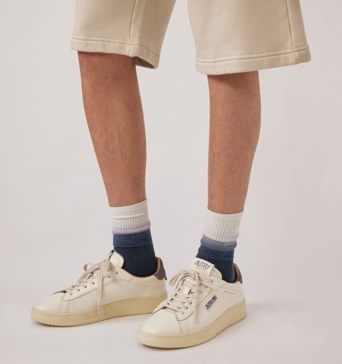 Unisex-Socken im Batik-Look mit gesticktem Logo