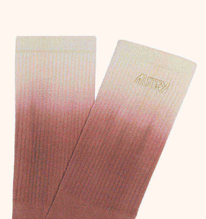 Unisex-Socken im Batik-Look mit gesticktem Logo