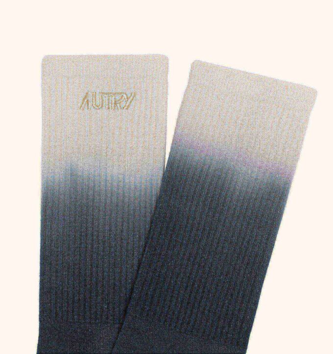 Unisex-Socken im Batik-Look mit gesticktem Logo