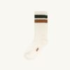 Unisex-Socken mit gestreiftem Jacquard-Logo
