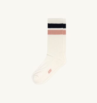 Unisex-Socken mit gestreiftem Jacquard-Logo