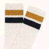 Unisex-Socken mit gestreiftem Jacquard-Logo