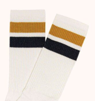 Unisex-Socken mit gestreiftem Jacquard-Logo