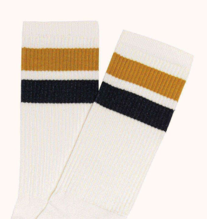 Unisex-Socken mit gestreiftem Jacquard-Logo