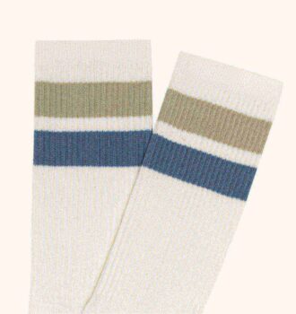 Unisex-Socken mit gestreiftem Jacquard-Logo